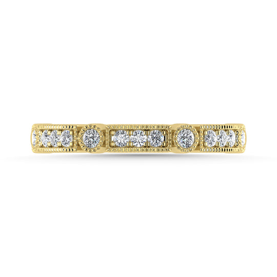 1/4 Ct. Tw. Diamond Stacked Band in 14k Yellow Gold