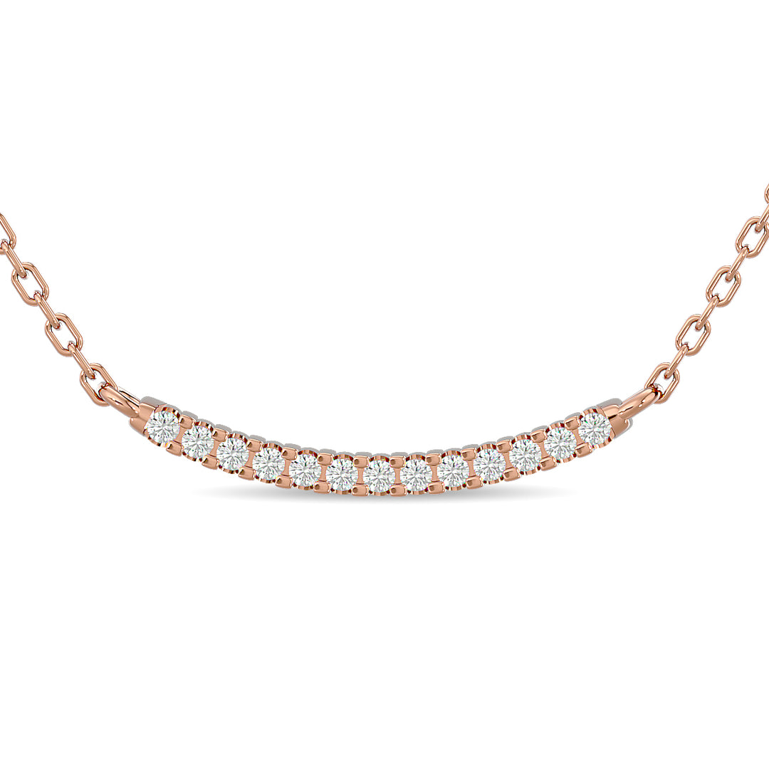 1/6 ct. total diamond fashion necklace in 10k rose gold