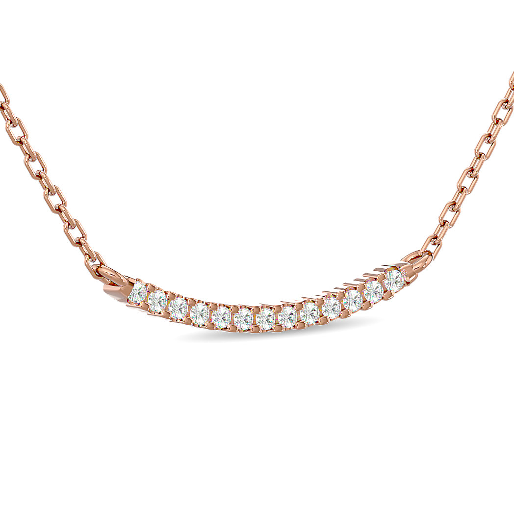 1/6 ct. total diamond fashion necklace in 10k rose gold