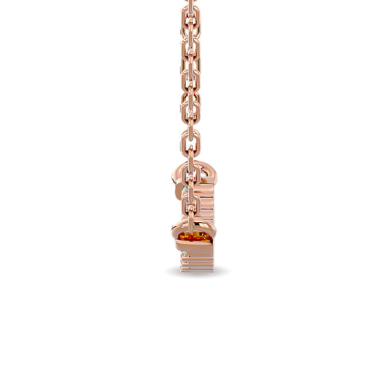 1/6 ct. total diamond fashion necklace in 10k rose gold