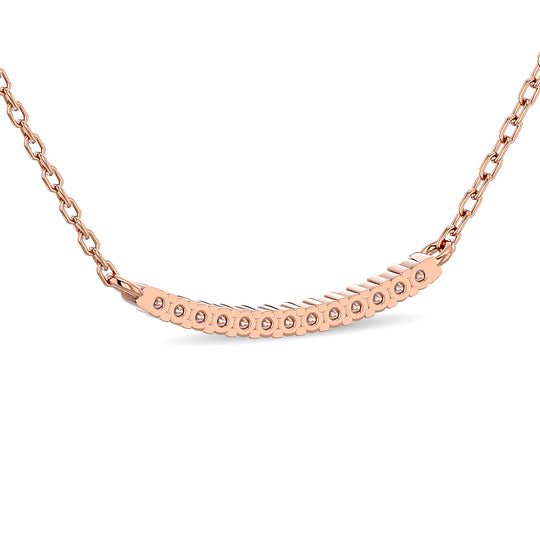 1/6 ct. total diamond fashion necklace in 10k rose gold