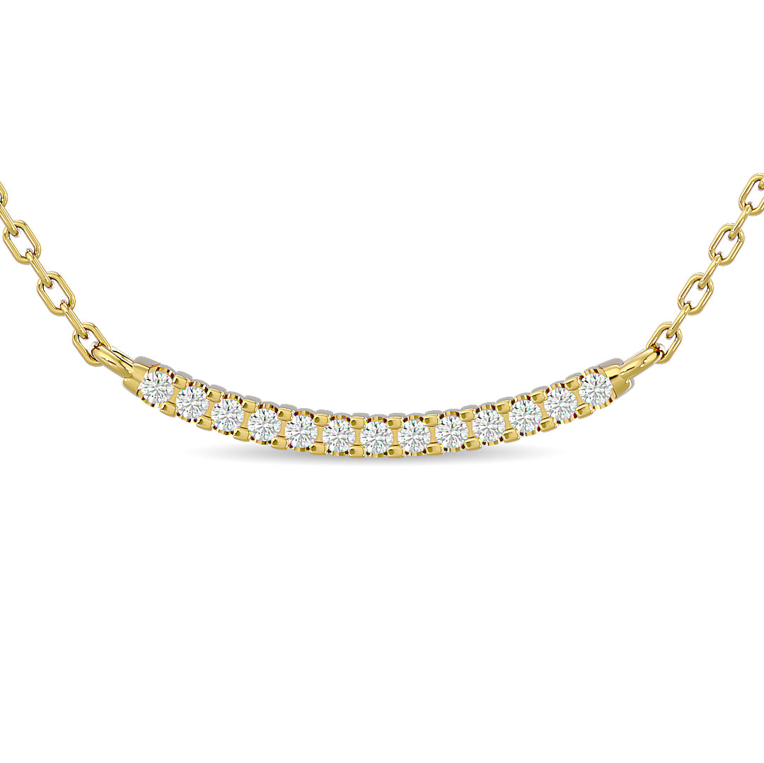 1/6 ct. total diamond fashion necklace in 10K yellow gold