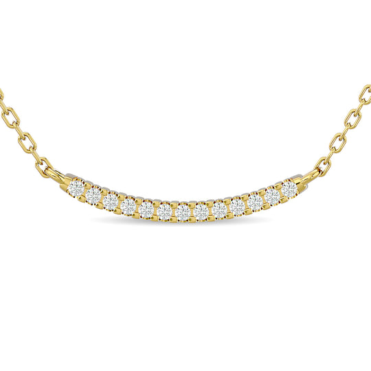 1/6 ct. total diamond fashion necklace in 10K yellow gold