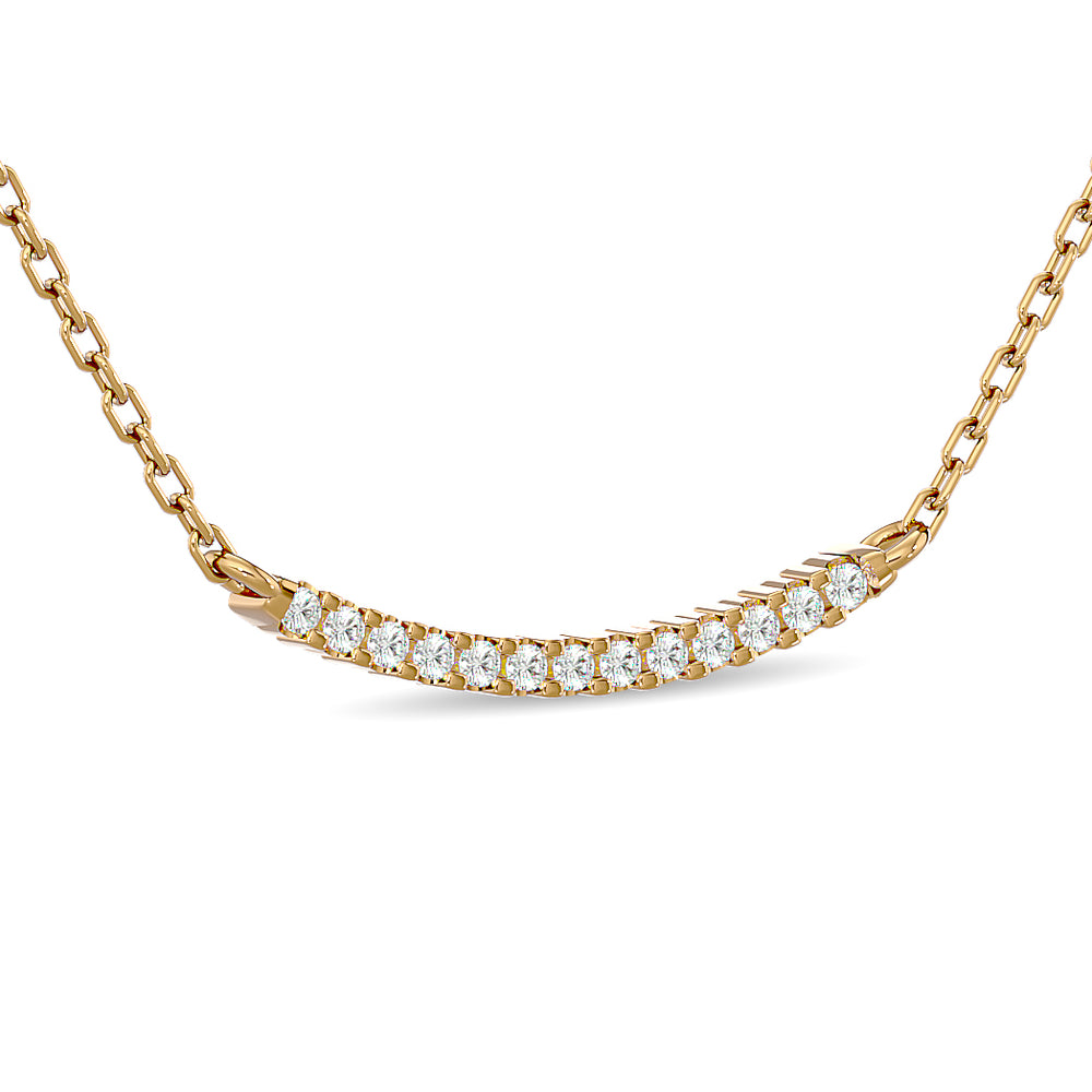 1/6 ct. total diamond fashion necklace in 10K yellow gold