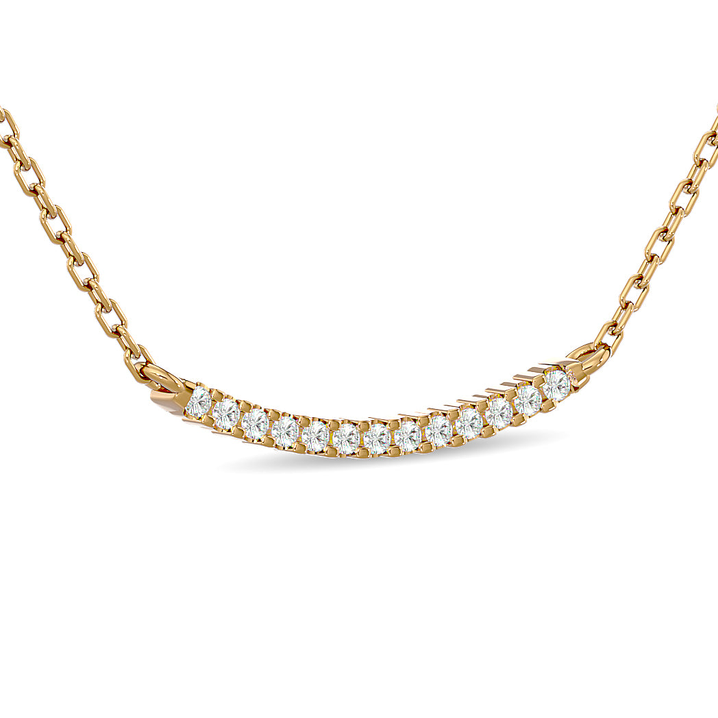 1/6 ct. total diamond fashion necklace in 10K yellow gold