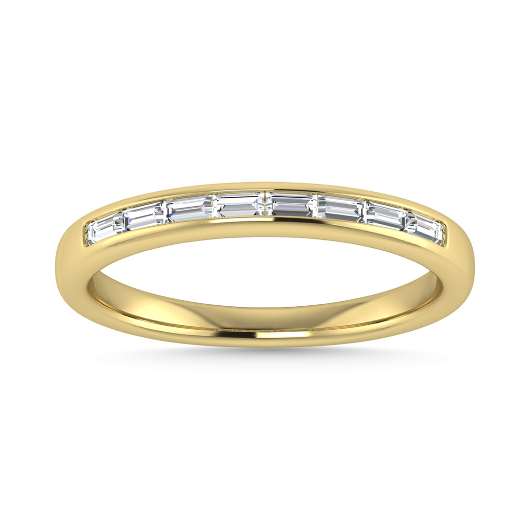 1/4 Ct. Diamond Tw. Baguette Anniversary Band in 14k Yellow Gold