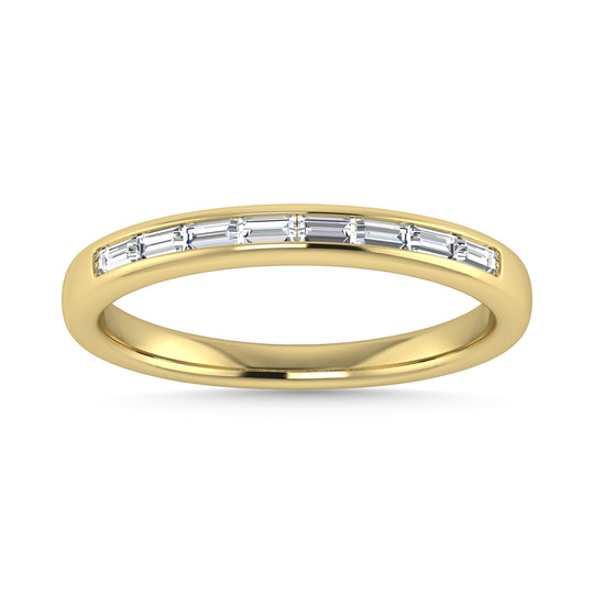 1/4 Ct. Diamond Tw. Baguette Anniversary Band in 14k Yellow Gold