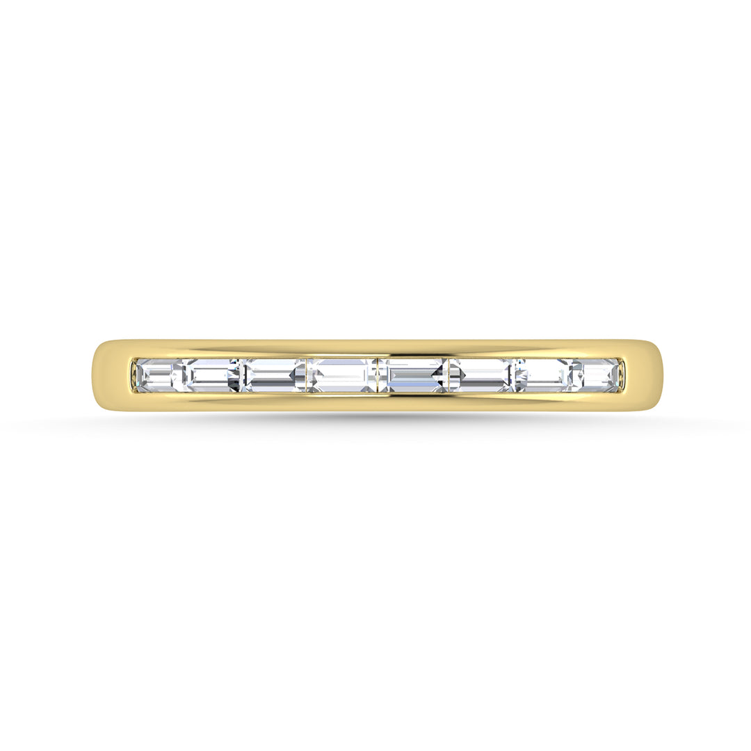 1/4 Ct. Diamond Tw. Baguette Anniversary Band in 14k Yellow Gold