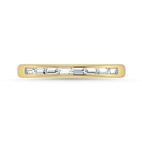 1/4 Ct. Diamond Tw. Baguette Anniversary Band in 14k Yellow Gold