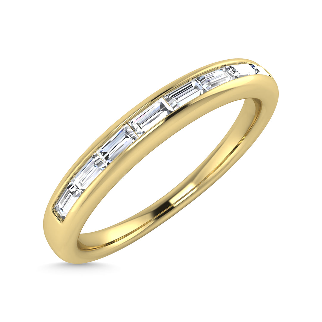 1/4 Ct. Diamond Tw. Baguette Anniversary Band in 14k Yellow Gold