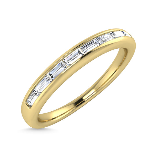 1/4 Ct. Diamond Tw. Baguette Anniversary Band in 14k Yellow Gold