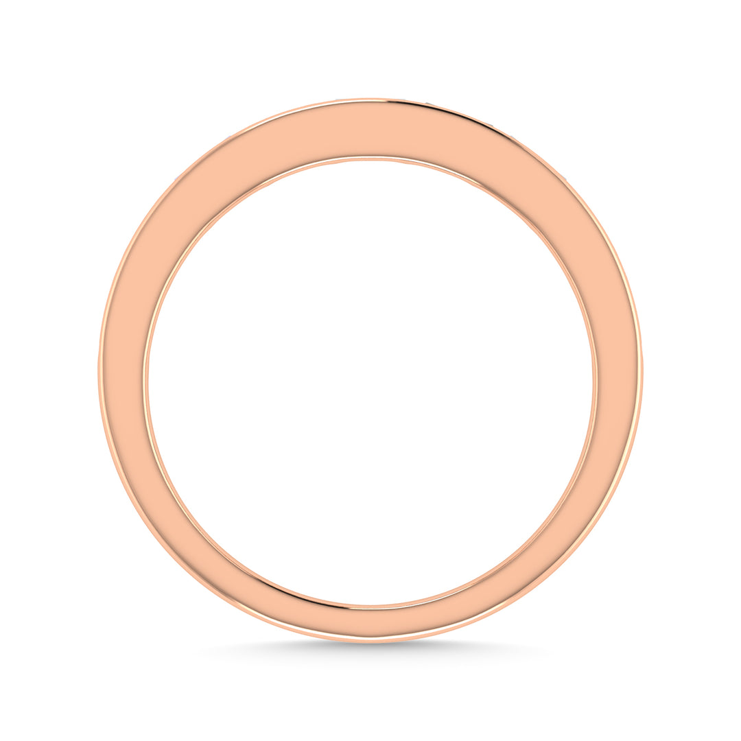 3/8 Ct. Diamond Baguette Anniversary Band in 14k Rose Gold