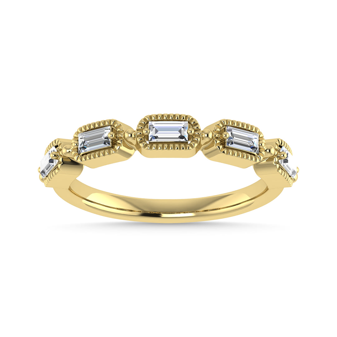 1/4 Ct. Diamond Tw. Baguette Anniversary Band in 14k Yellow Gold