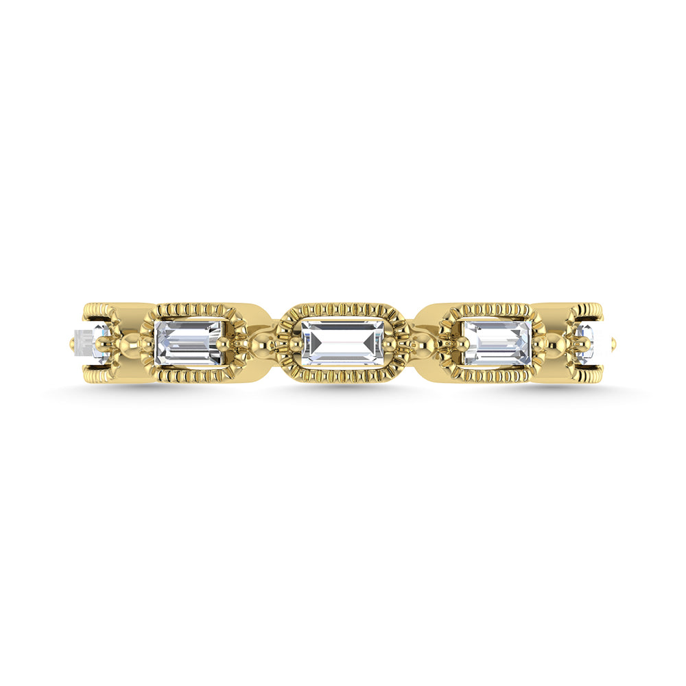 1/4 Ct. Diamond Tw. Baguette Anniversary Band in 14k Yellow Gold