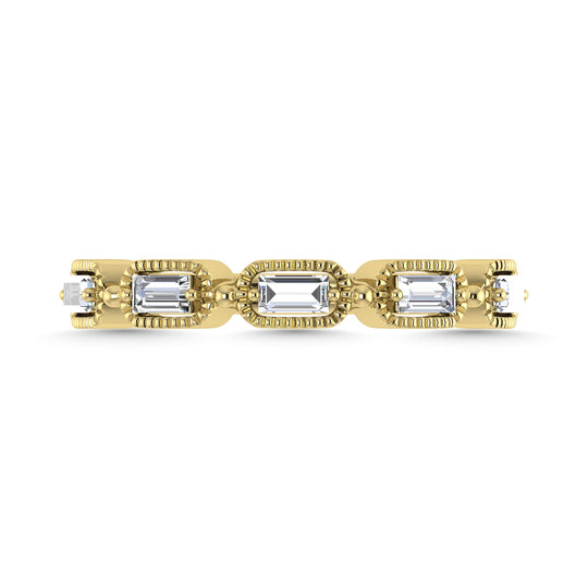 1/4 Ct. Diamond Tw. Baguette Anniversary Band in 14k Yellow Gold