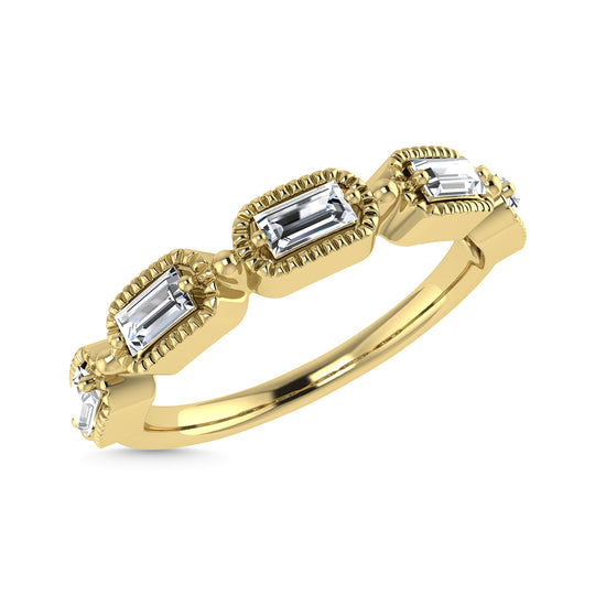 1/4 Ct. Diamond Tw. Baguette Anniversary Band in 14k Yellow Gold