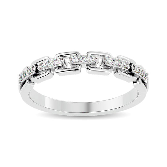 Ladies' 1/10 ct Diamond Ring in 10k White Gold