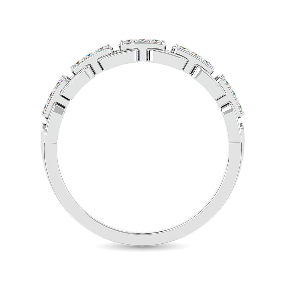 Ladies' 1/10 ct Diamond Ring in 10k White Gold