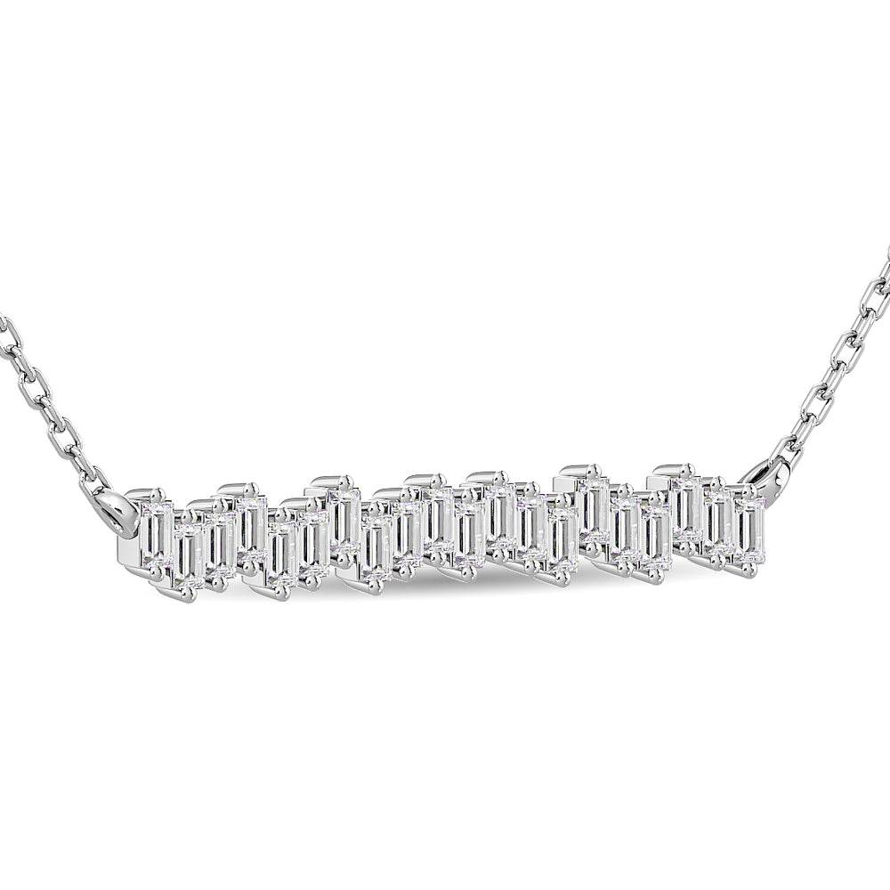 1/4 Ct. Tw. Diamond Fashion Necklace in 14K White Gold