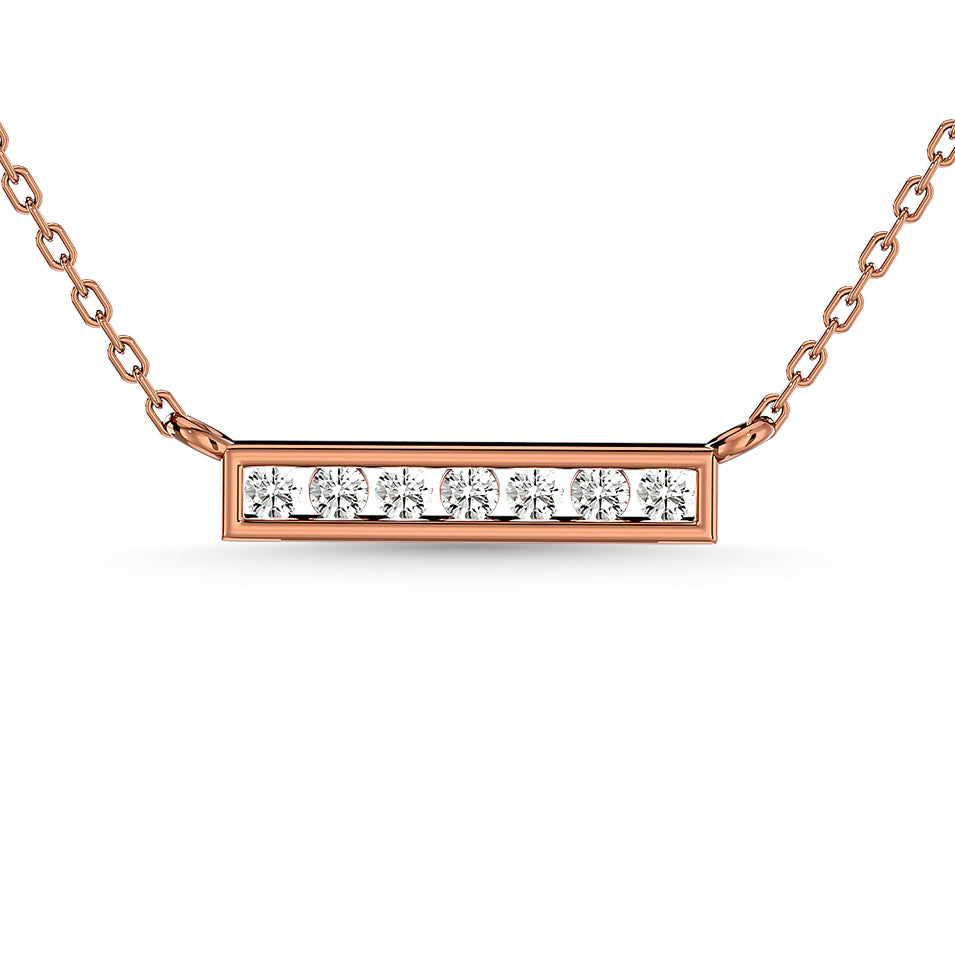 1/4 Ct. Tw. Diamond Om Pendant in 10K Rose Gold