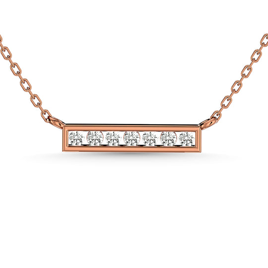 1/4 Ct. Tw. Diamond Om Pendant in 10K Rose Gold