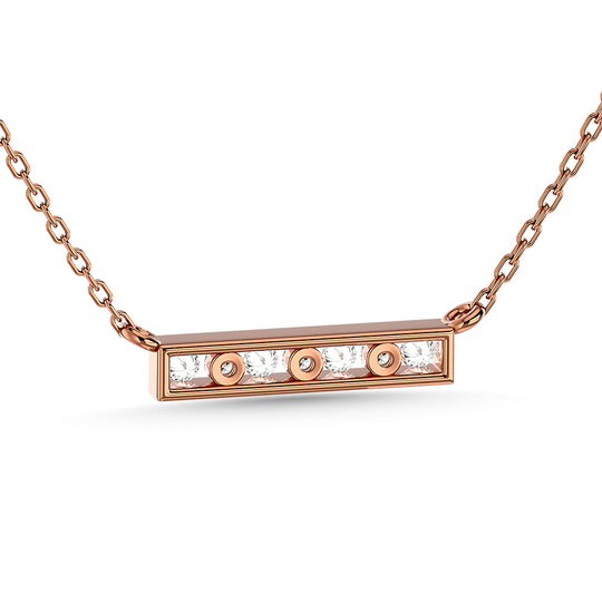 1/4 Ct. Tw. Diamond Om Pendant in 10K Rose Gold