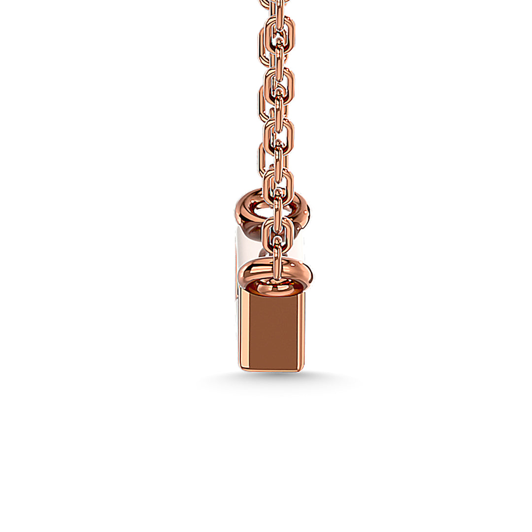 1/4 Ct. Tw. Diamond Om Pendant in 10K Rose Gold