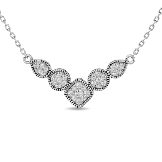 1/4 ct. total diamond fashion pendant in 10k white gold
