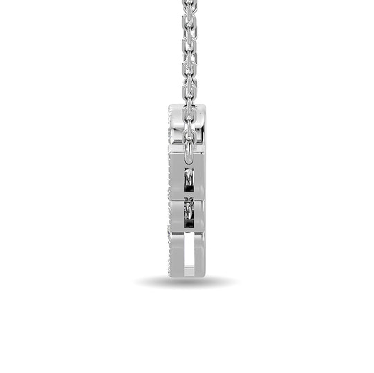 1/4 ct. total diamond fashion pendant in 10k white gold