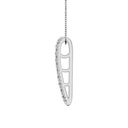 1/4 Ct. Tw. Diamond Sliding Pendant in 14k White Gold