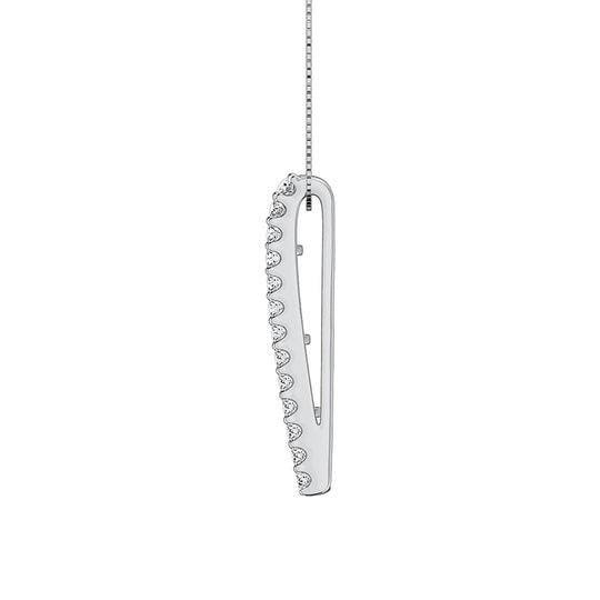 1 ct. Diamond Slider Pendant in 14k White Gold