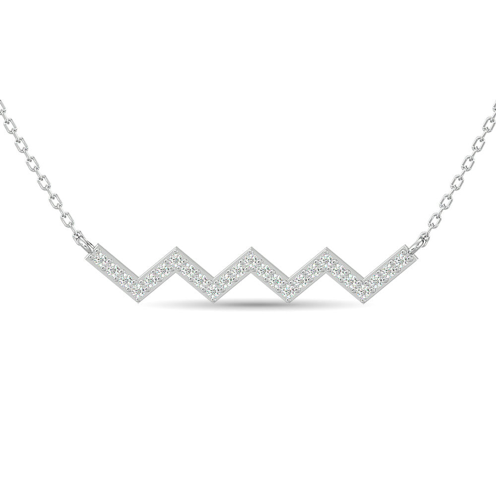 1/10 Ct. Tw. Diamond Fashion Necklace in 10K White Gold