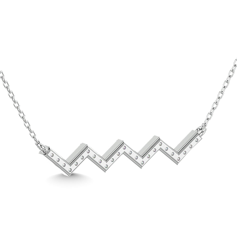1/10 Ct. Tw. Diamond Fashion Necklace in 10K White Gold