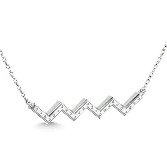 1/10 Ct. Tw. Diamond Fashion Necklace in 10K White Gold