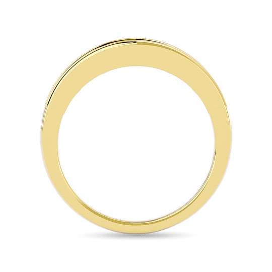 Diamante 3/8 Ct.Tw. Alianza de boda para mujer en oro amarillo de 14 quilates