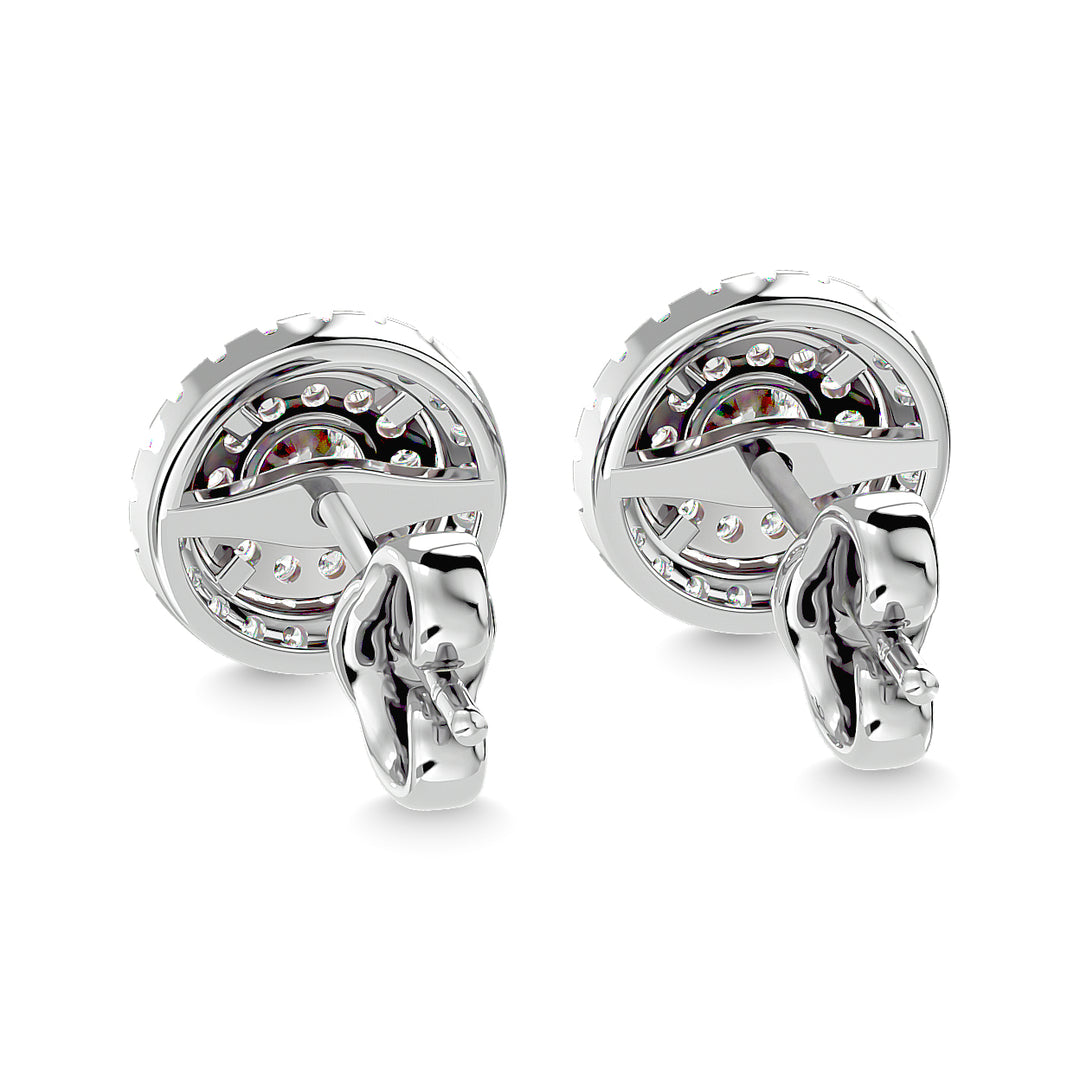 9/10 ct Diamond Fashion Earrings in 14k White Gold