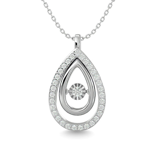 1/4 Ct. Tw. Pear-Shaped Diamond Pendant in 14k White Gold