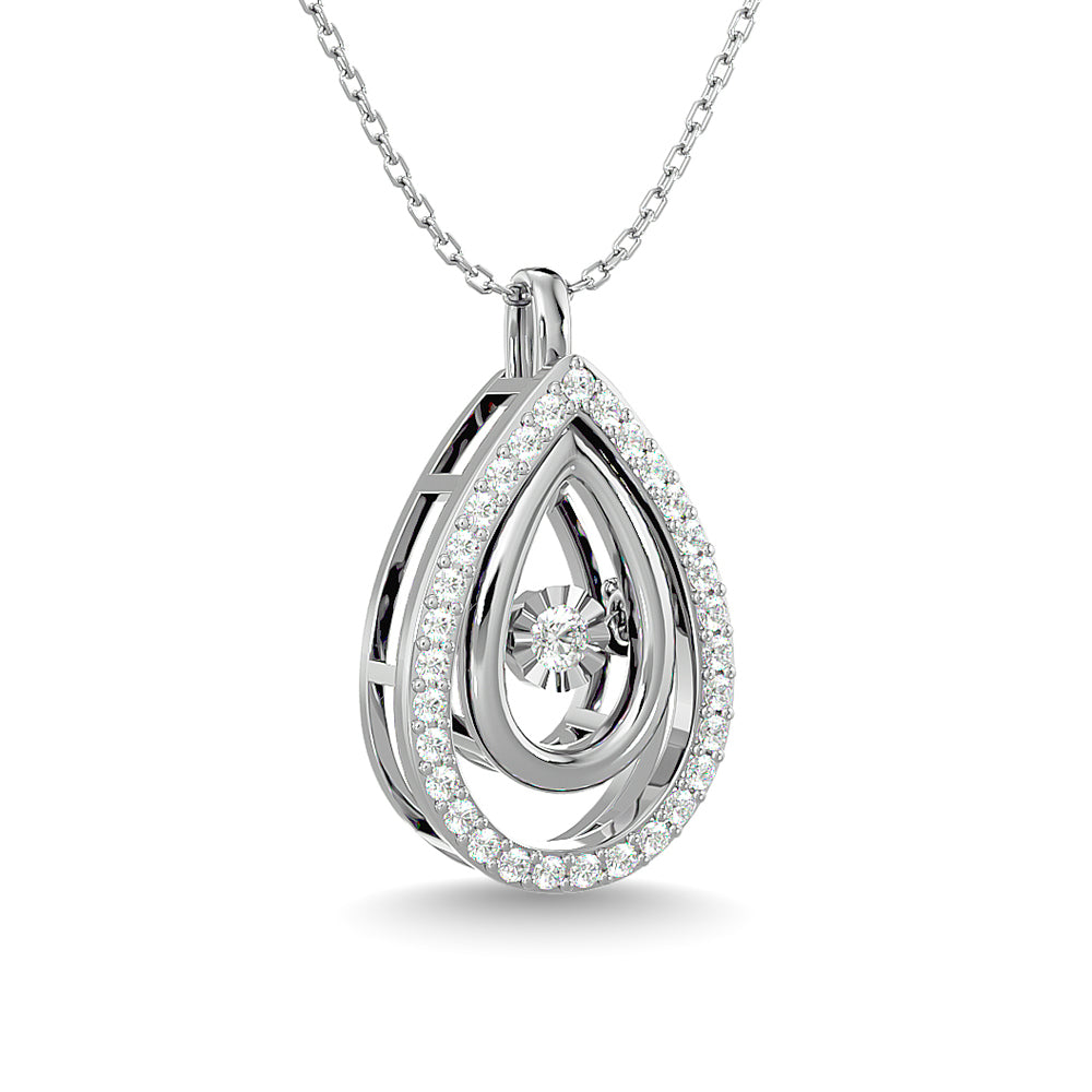 1/4 Ct. Tw. Pear-Shaped Diamond Pendant in 14k White Gold