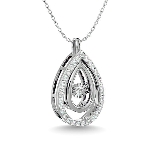 1/4 Ct. Tw. Pear-Shaped Diamond Pendant in 14k White Gold