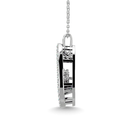 1/4 Ct. Tw. Pear-Shaped Diamond Pendant in 14k White Gold