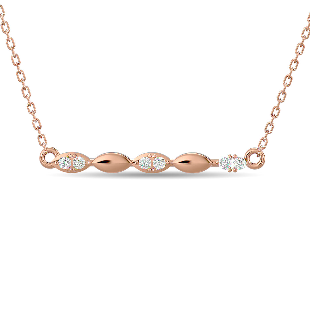 1/10 ct. total diamond fashion necklace in 10K rose gold