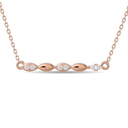 1/10 ct. total diamond fashion necklace in 10K rose gold