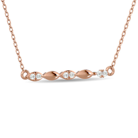 1/10 ct. total diamond fashion necklace in 10K rose gold