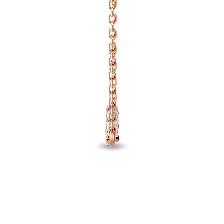1/10 ct. total diamond fashion necklace in 10K rose gold