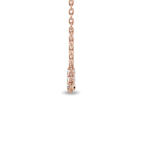 1/10 ct. total diamond fashion necklace in 10K rose gold