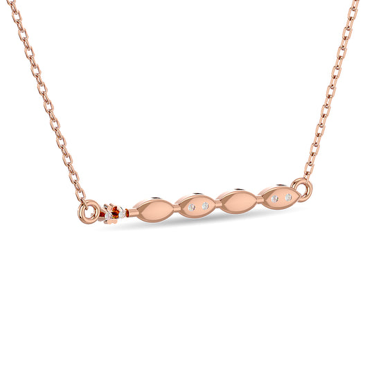 1/10 ct. total diamond fashion necklace in 10K rose gold