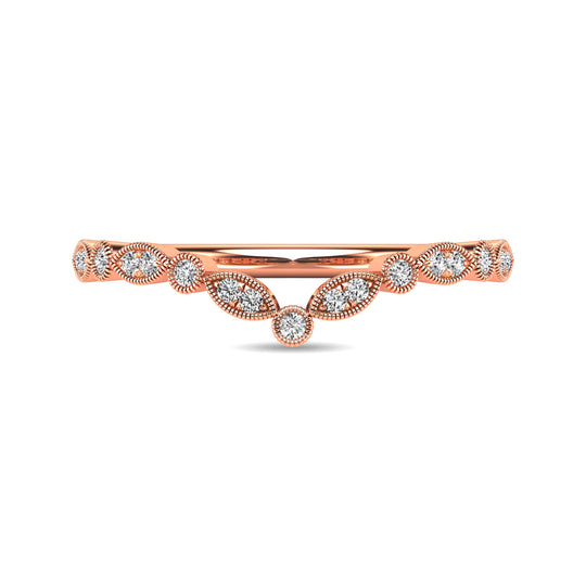 1/10 ct Diamond Anniversary Band in 10k Rose Gold