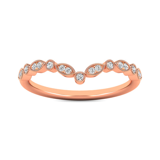 1/10 ct Diamond Anniversary Band in 10k Rose Gold