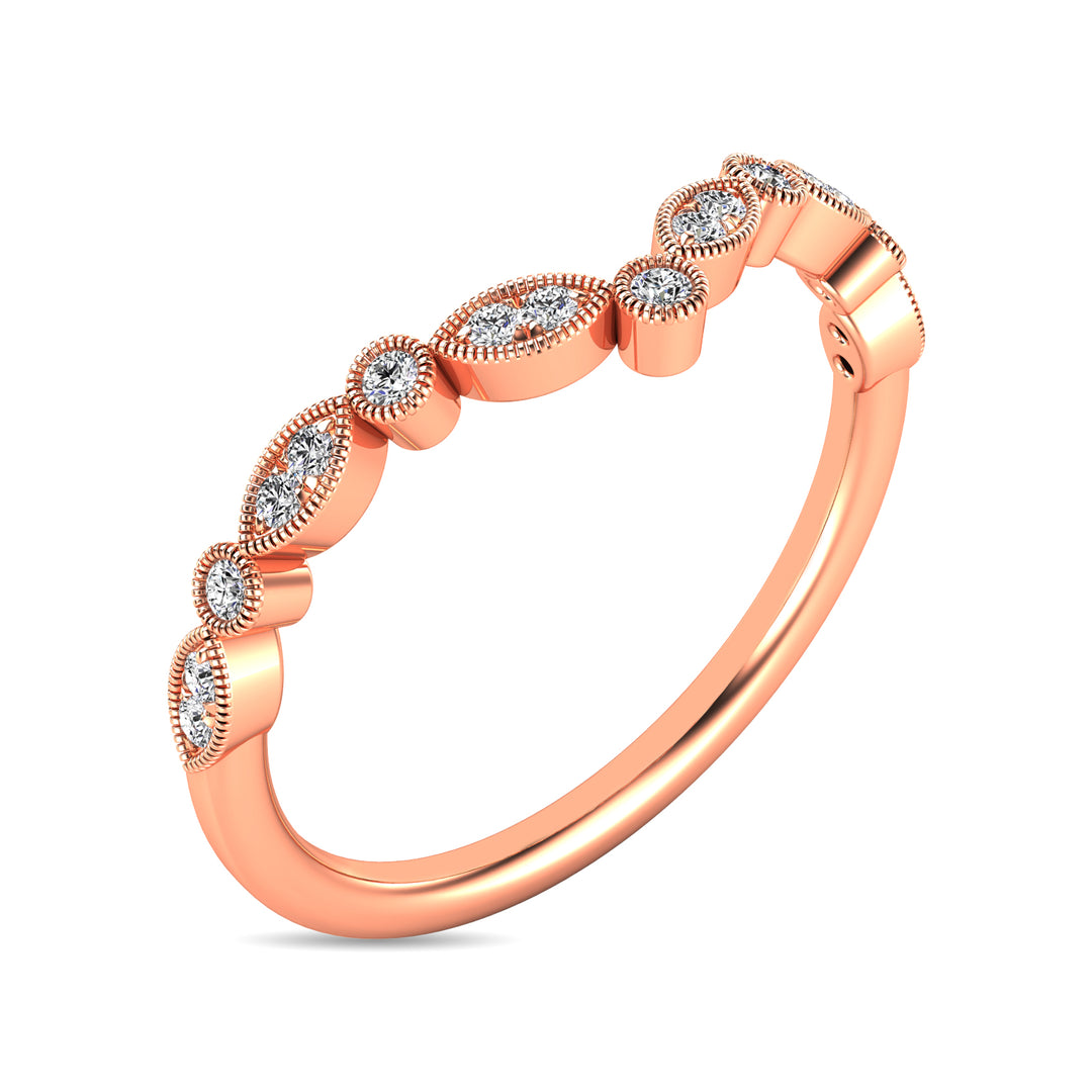 1/10 ct Diamond Anniversary Band in 10k Rose Gold