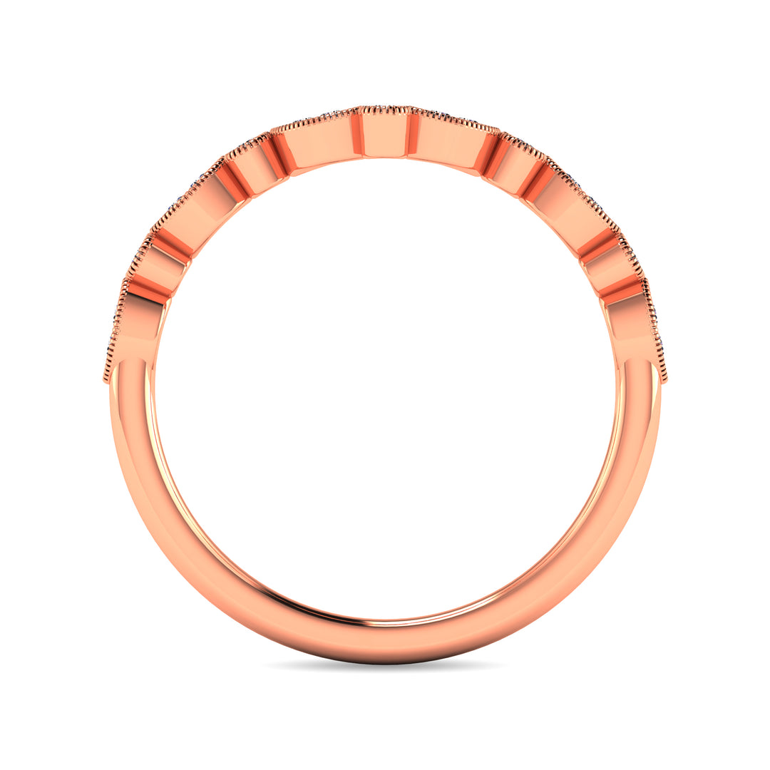1/10 ct Diamond Anniversary Band in 10k Rose Gold